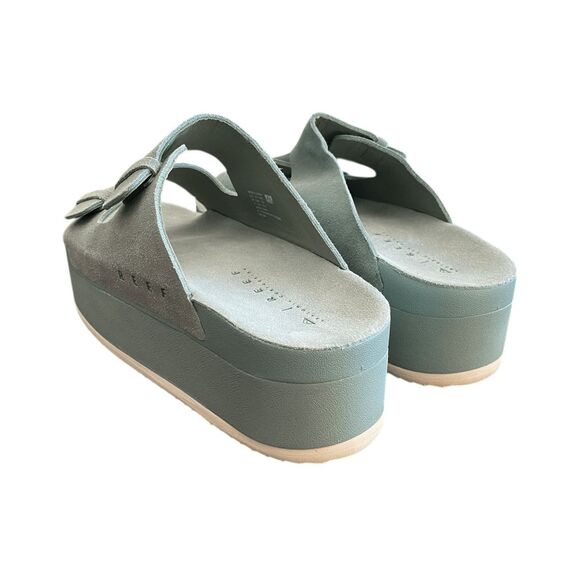 NWT Reef Ojai Gigi Platform Sandals 8 Frosty - Picture 5 of 7